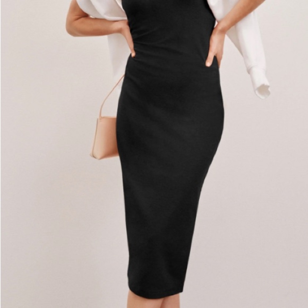 Beyond Yoga Black Strapless Bodycon Dress - Picture 3 of 7